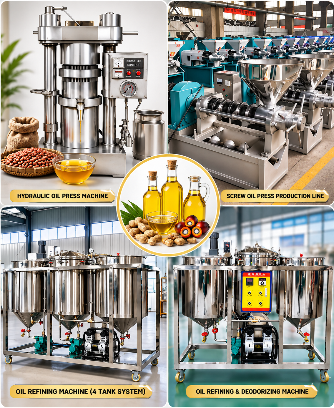 OGIV oil press equipment in operation